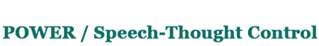 Speech/Thought Control